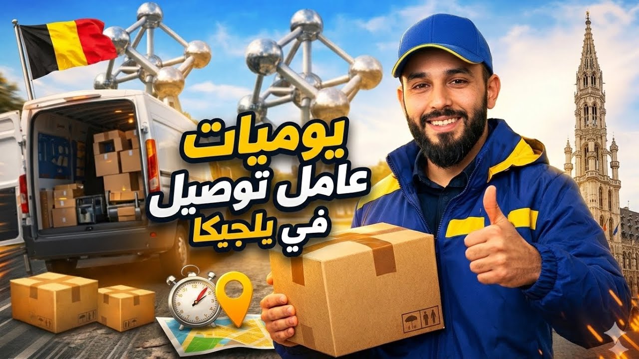 18 في رمضان الله يتقبل منا ومنكم الصيام 🤲 فيديو جديد من عملي في خدمة التوصيل 🚛📦🇧🇪