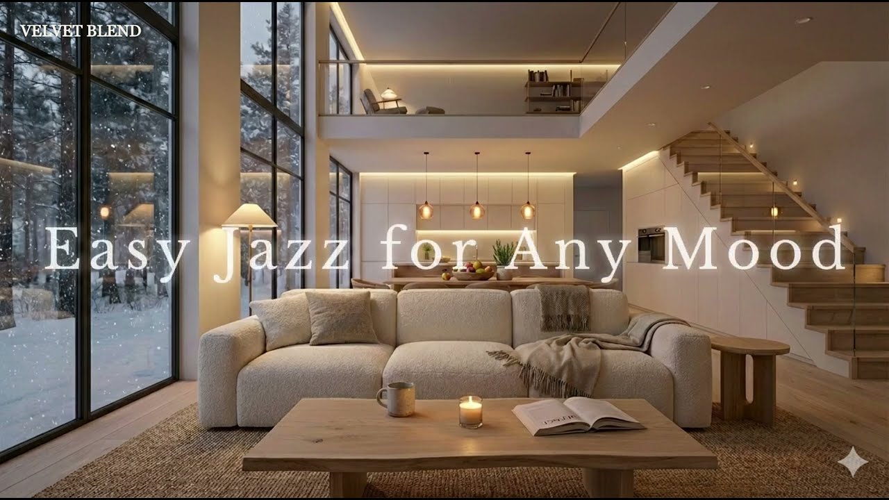 [Playlist] Easy Jazz for Any Mood | Velvet Blend | 겨울의 고요한 공간에 흐르는 재즈 (4K)
