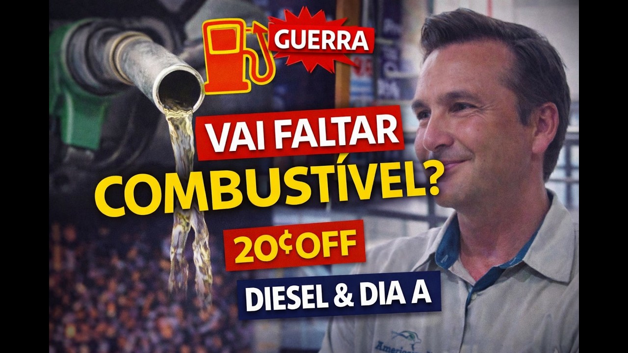 Vai faltar combustível? Guerra, diesel e o Dia A com desconto no American Oil