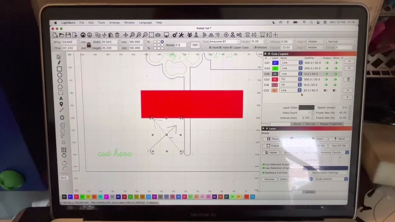 How to make custom packaging for your cake toppers/delicate acrylic pieces - using Lightburn