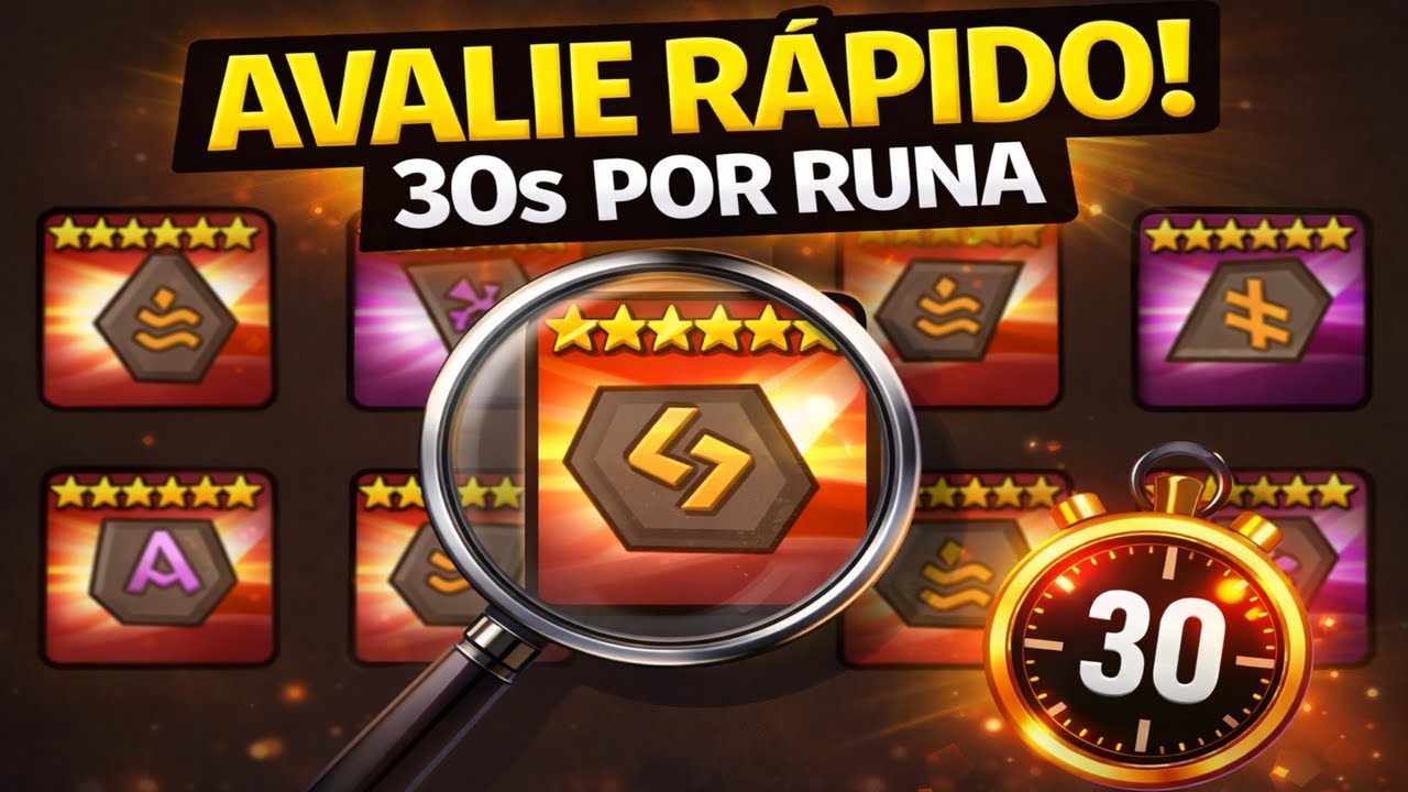 A Forma Secreta de Avaliar Runas em 30 Segundos | Summoners War Brasil