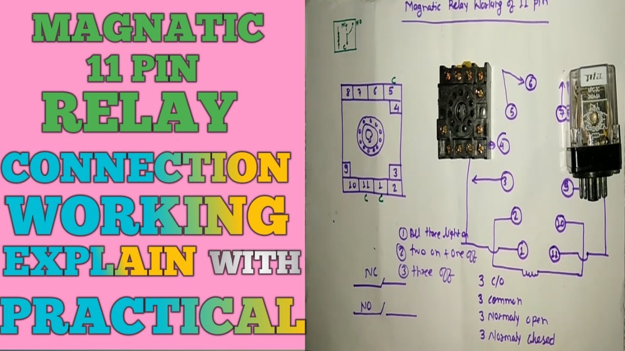 11 pin relay working and connection