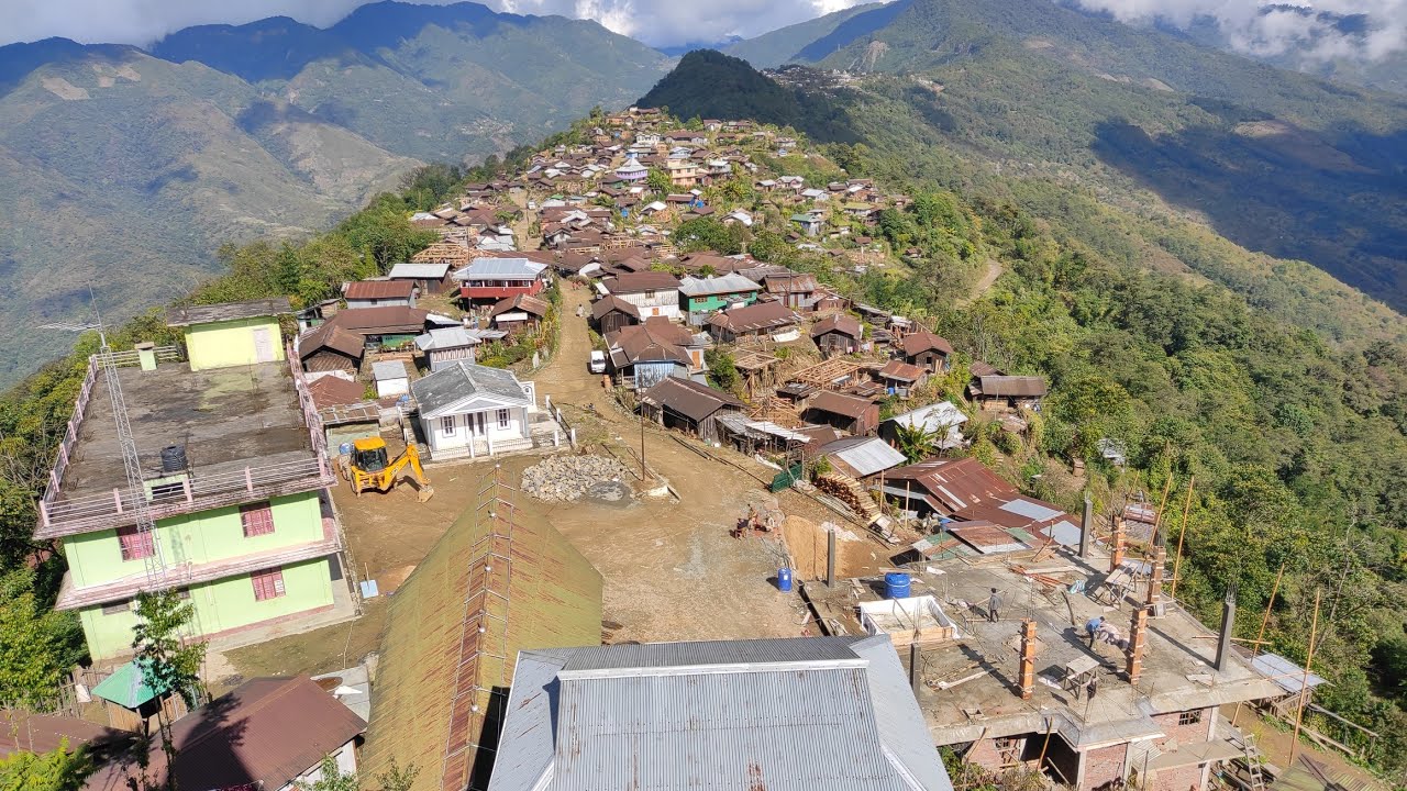 BEAUTIFUL  VIEW OF SANGPHUR VILLAGE NORTH EAST INDIA