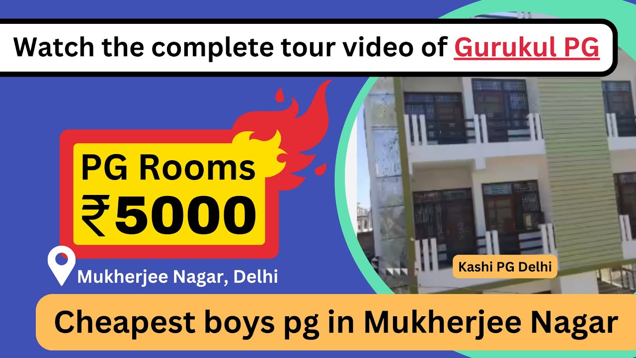 Gurukul Boys PG Campus Tour | Student Reviews | Mukherjee Nagar, Delhi I AcademyCheck