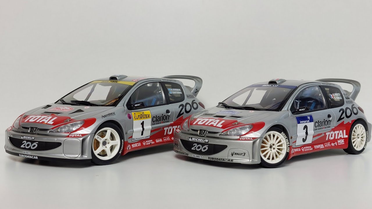 WRC LEGENDS PEUGEOT 206 WRC MONTE CARLO/ TOUR DE CORSE AUTOART 1:18