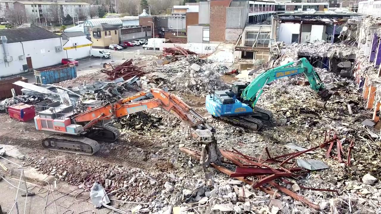 Central Demolition - Glenrothes Town Centre
