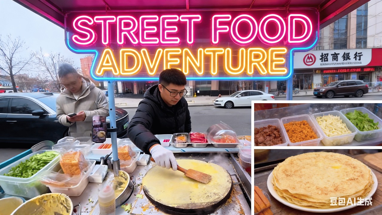 Crispy Egg Pancakes Street Stall – Support Your Family, Only $1 Each