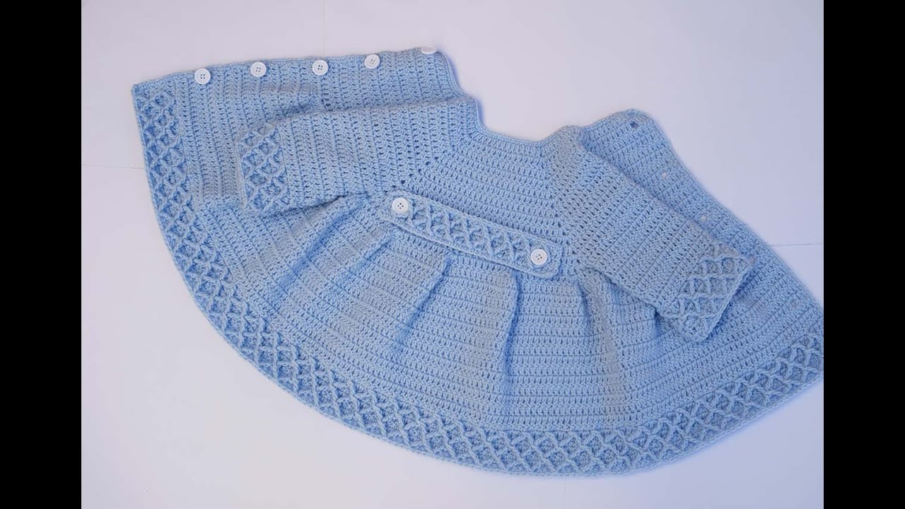 ABRIGO DE NIÑA A CROCHET 1ª PARTE TODAS LAS TALLAS #tutorial