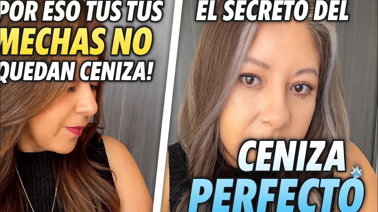 ¡Por eso tus mechas NO  quedan ceniza! El secreto del ceniza PERFECTO #mechasceniza #cabellocenizo 