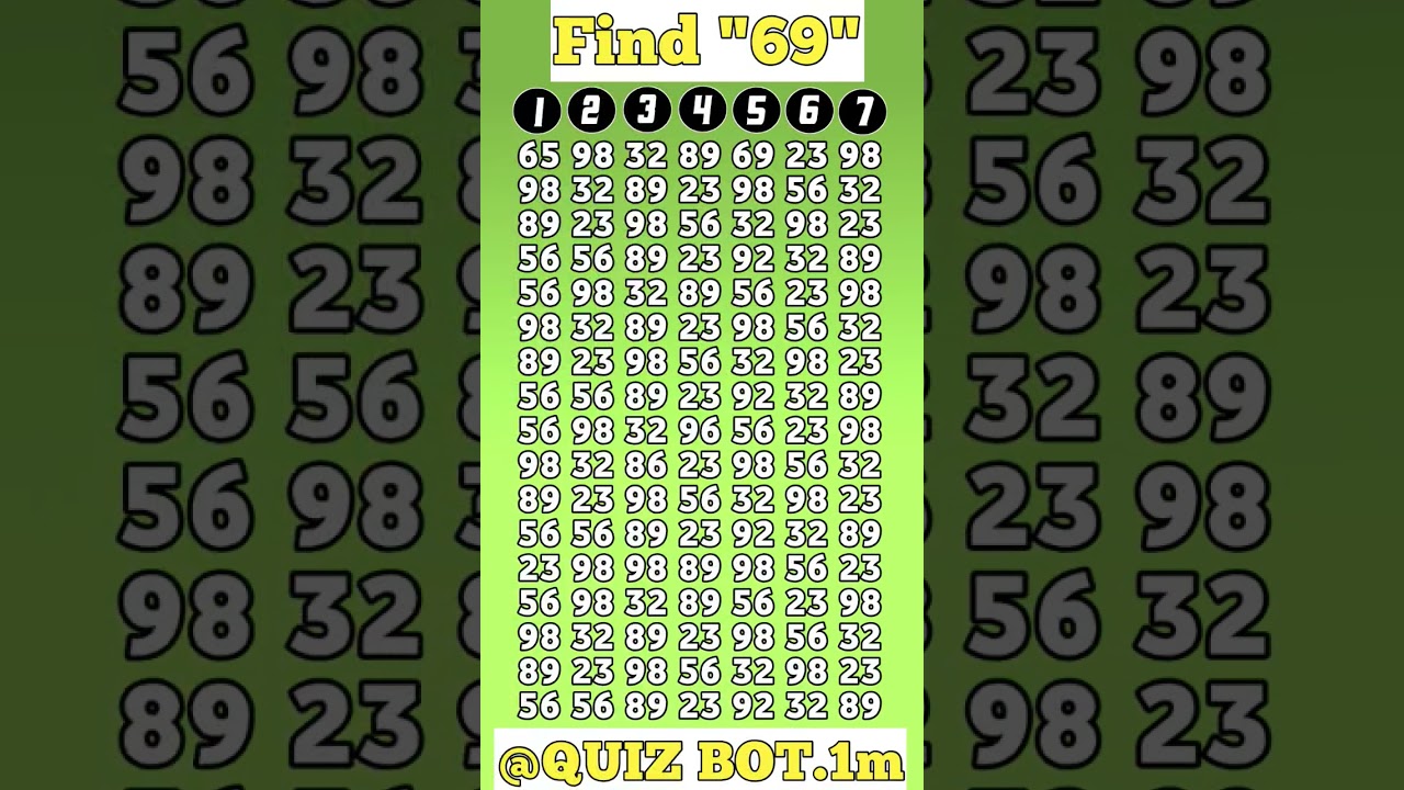 Check Your Eyes Sharpeness Find The Odd One Out Number! #shorts