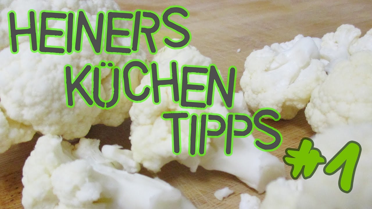 Wie man ohne Messer einen Blumenkohl zerkleinert! - Koch's vegan