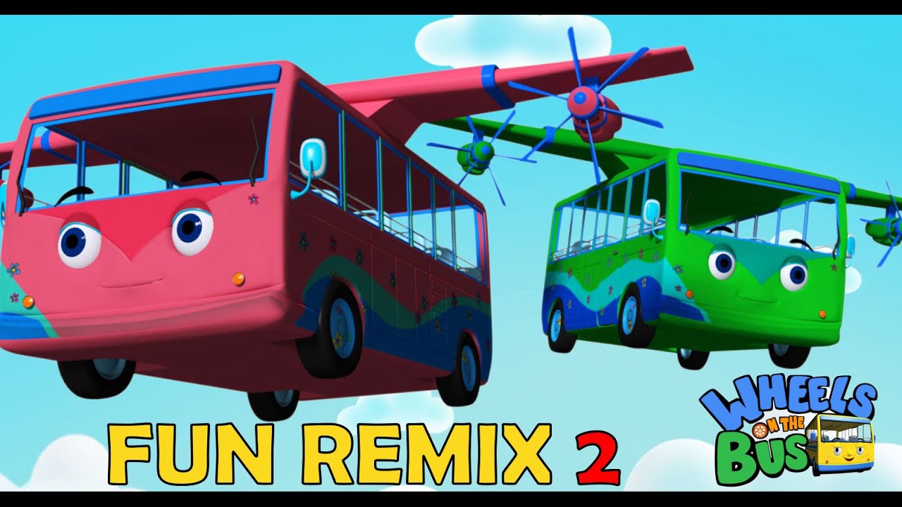 Wheels on the bus go round and round | Fun Mix 2 | Nursery rhymes | Baby songs | Kiddiestv
