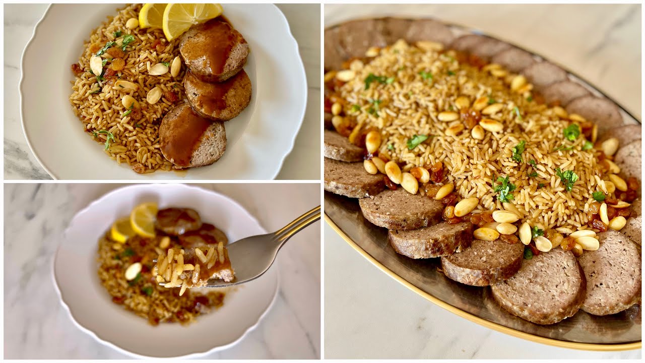 بنص كيلو لحمه مفرومه اعملى عزومه  رول اللحمه المفرومه + رز بالخلطه بطعمه الخطيير