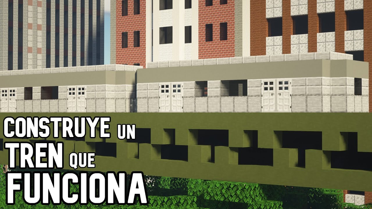 C&Oacute;MO HACER un TREN que FUNCIONA en Minecraft (F&Aacute;CIL y R&Aacute;PIDO)