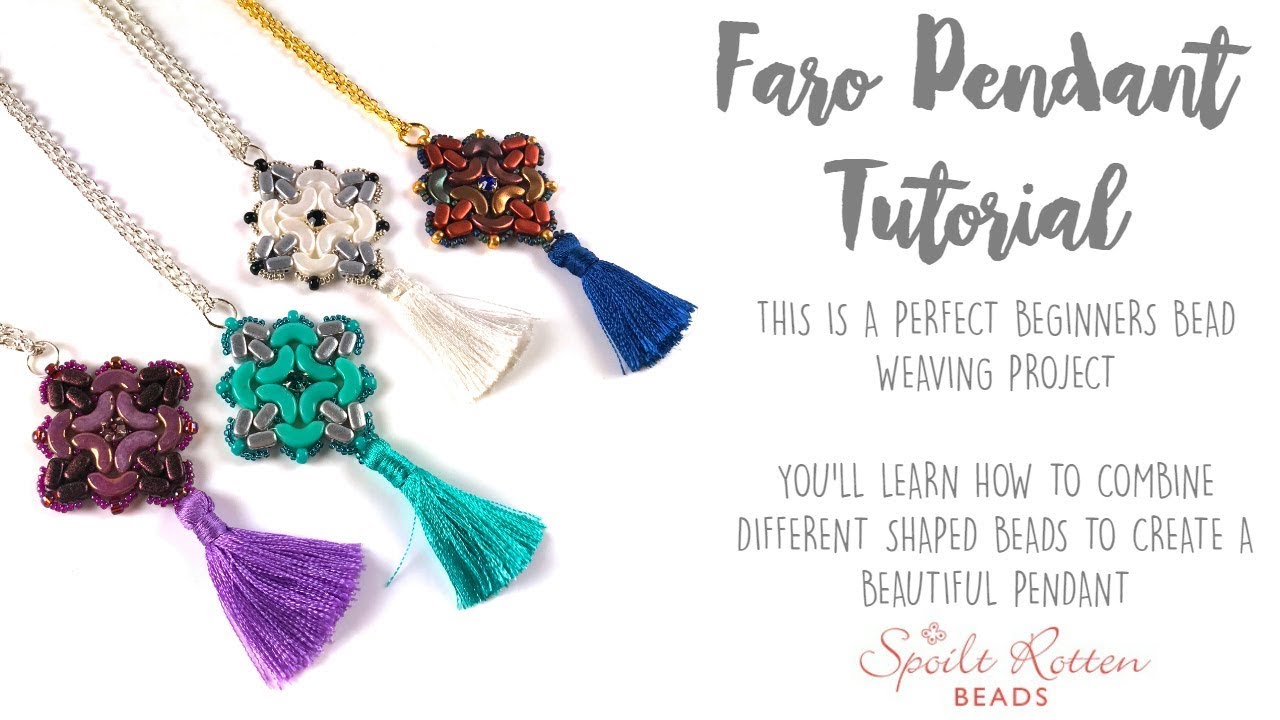 Faro Pendant Tutorial - Beginners Beading Tutorial