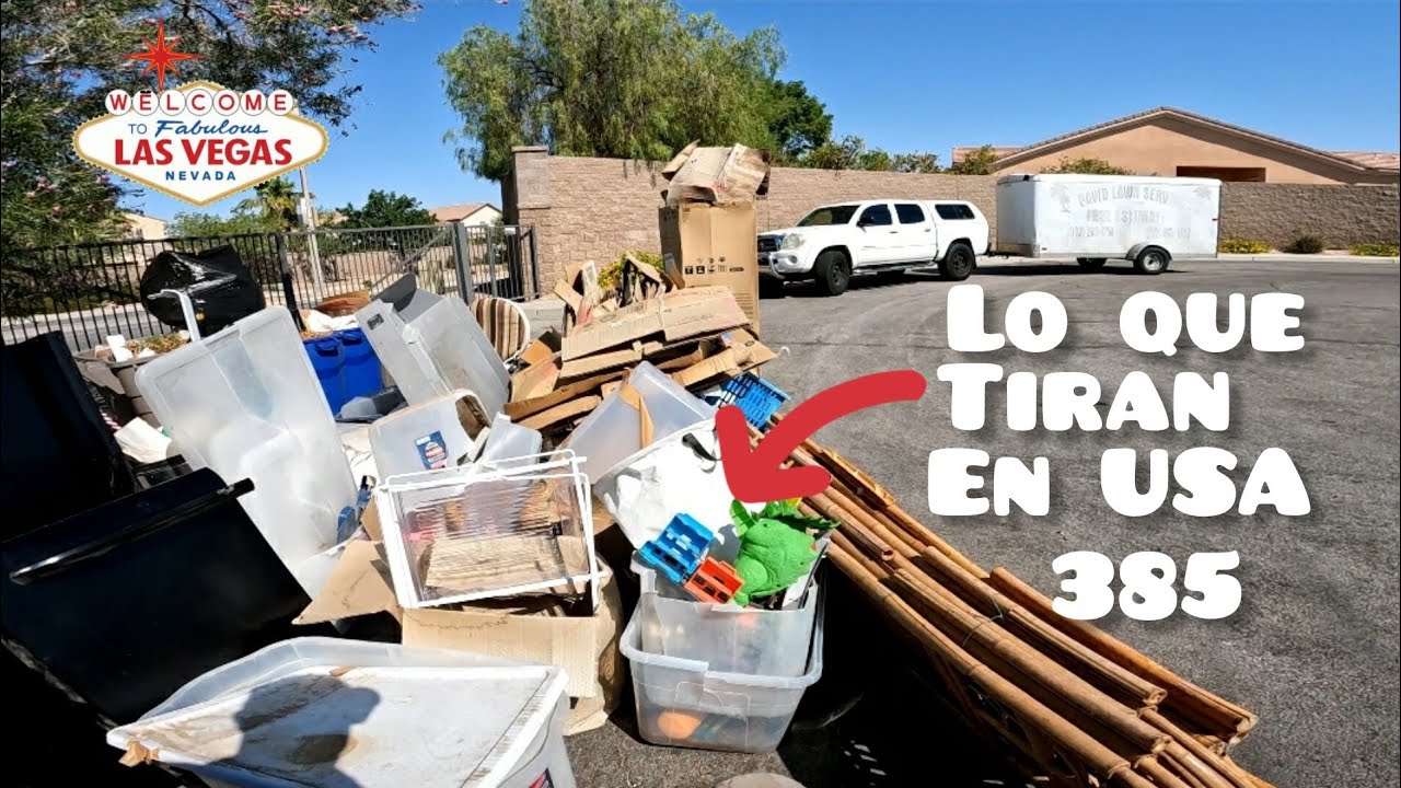 Increible maquina nueva carisima en la basura lo que tiran en USA Las Vegas #385