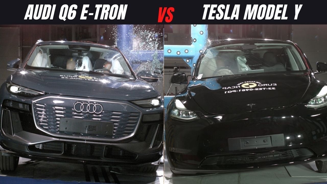 2024 Audi Q6 e-tron vs Tesla Model Y: Crash Test Showdown – Which Electric SUV is Safer?