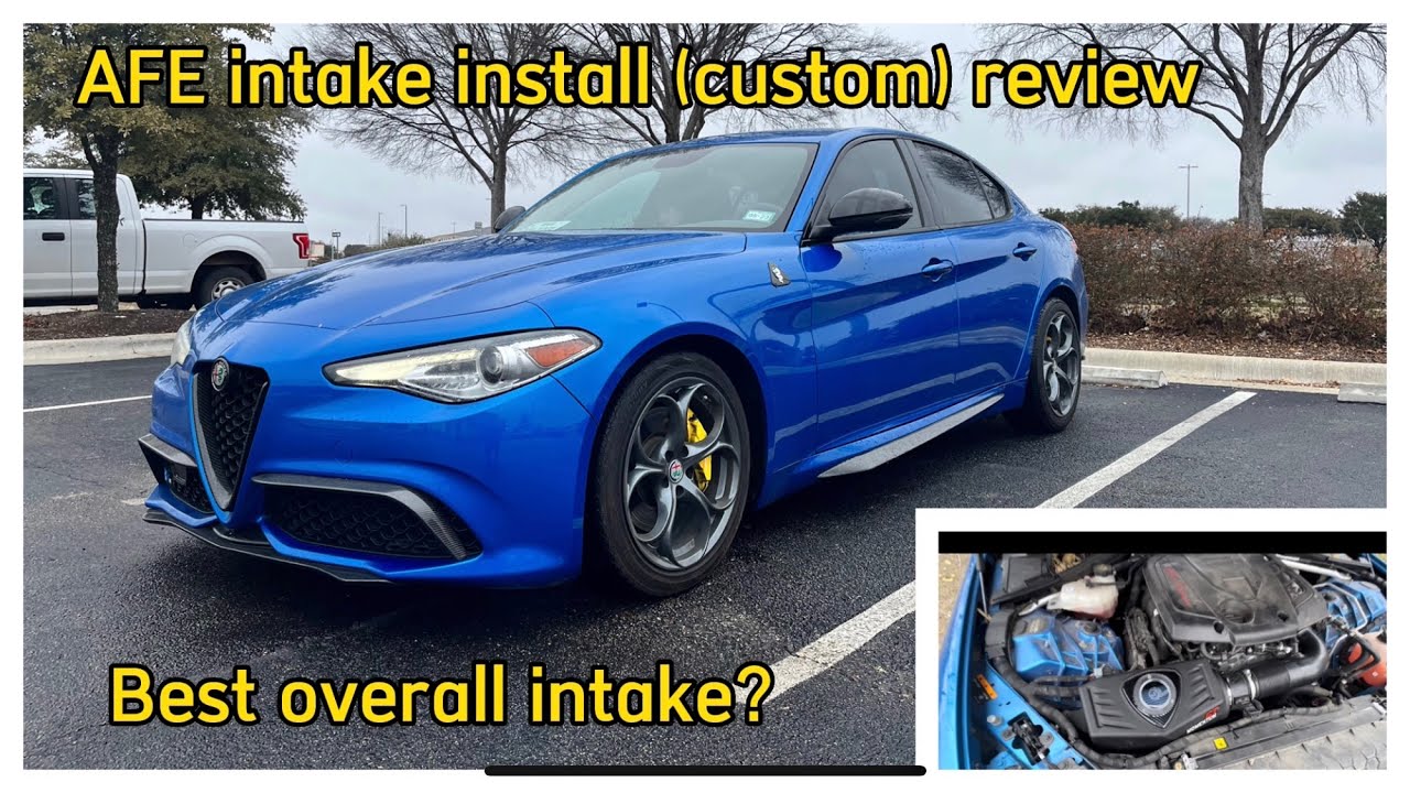 Alfa Romeo Giulia AFE intake install and review. (True cold air intake)