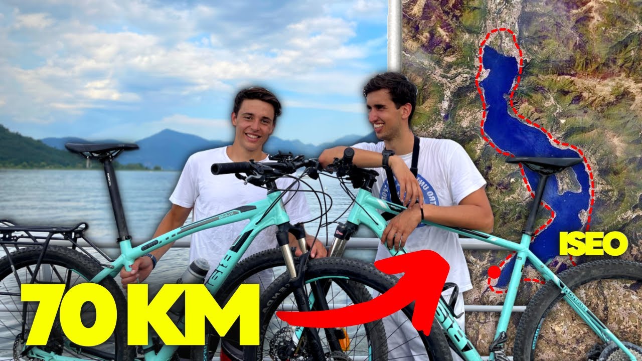 Abbiamo girato un INTERO LAGO IN BICI (spettacolare)