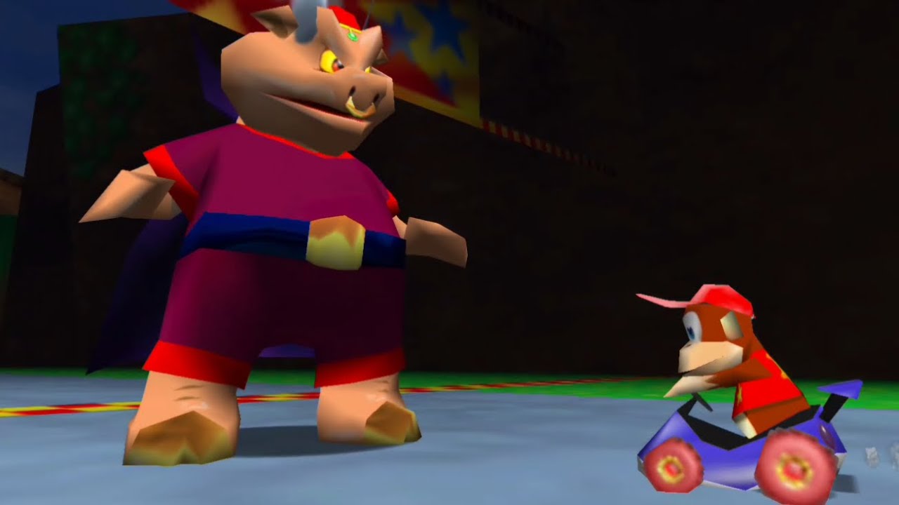 Diddy Kong Racing - Dragon Forest Trophy Race & Wizpig Boss