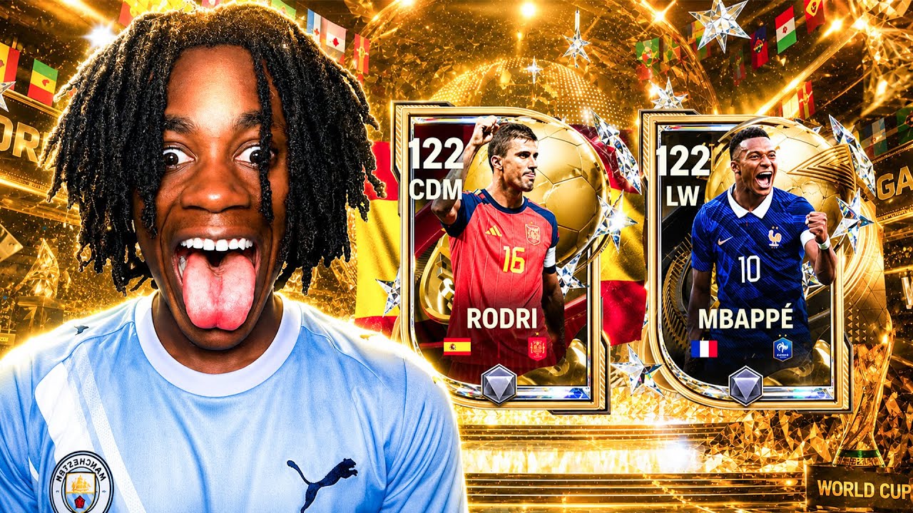 INSANE WORLD CUP FINALS MBAPPE + RODRI PACK OPENING - FC Mobile