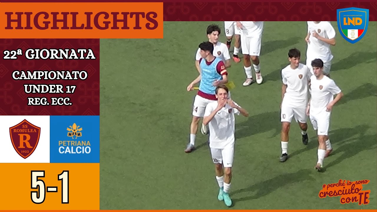 Romulea - Petriana | GOAL e HIGHLIGHTS XII giornata Under 17 Reg. Ecc.