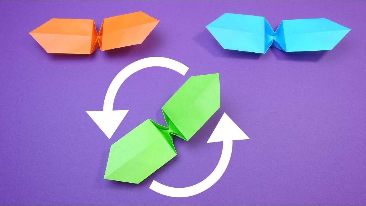 折り紙おもちゃ「くるくるプロペラ2025」Origami Toy 