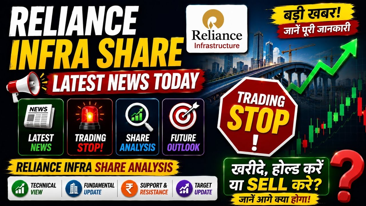 Reliance Infra Share Latest News 🔥 | Trading Stop? | Reliance Infra Analysis | Buy or Sell?