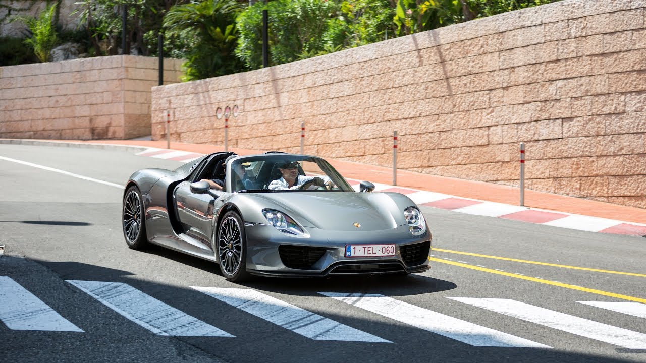 Supercars in Monaco 2018 - VOL. 14 (918 Spyder, GT2 RS, F-Type Project 7, Huracan Performante)
