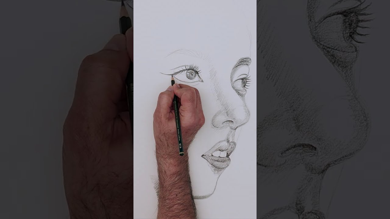 Drawing a Girl LOST in Her Own GAZE