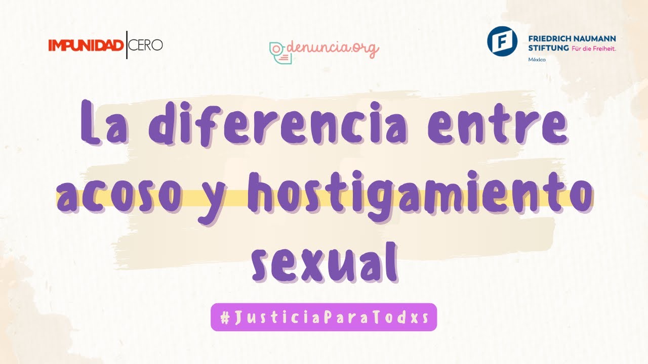 La diferencia entre acoso y hostigamiento sexual