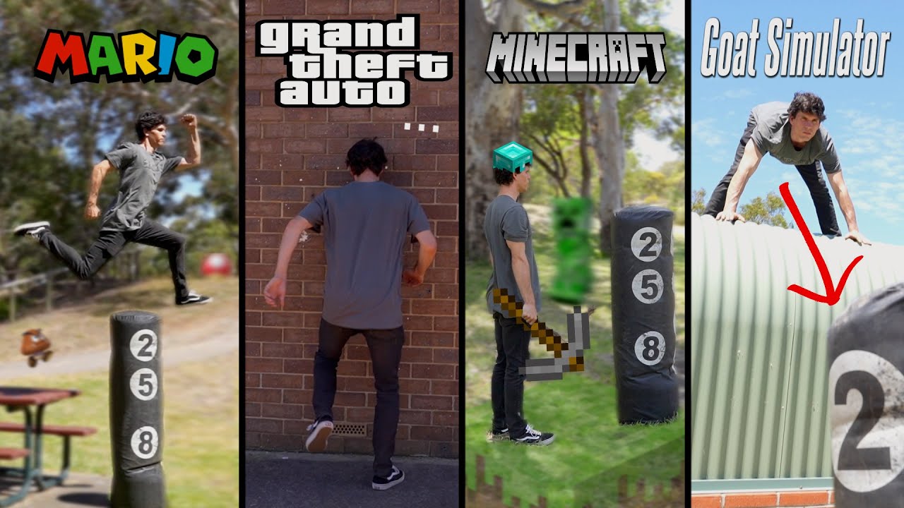 How Different Game Characters Fight (Physical Comedy Compilation) (Part 1-2)