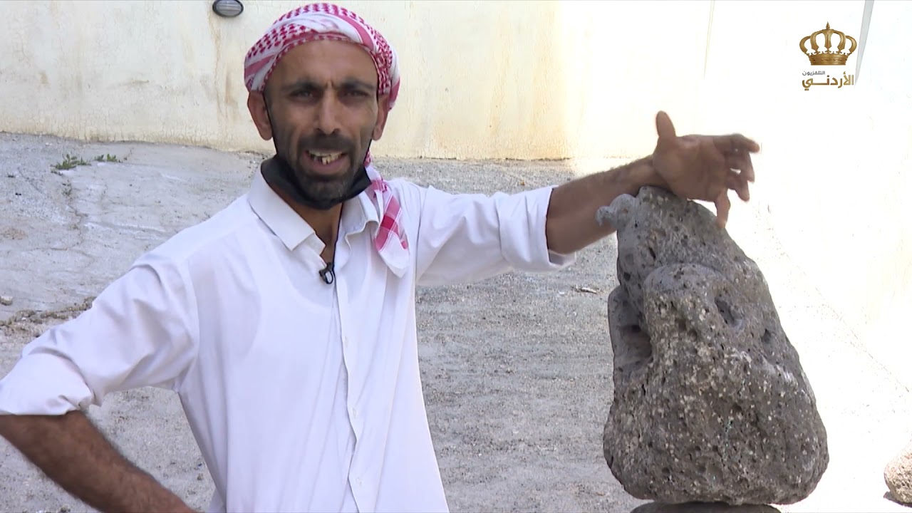 تقرير  ابداع في النحت على الحجر  النحات طارق الملكاوي