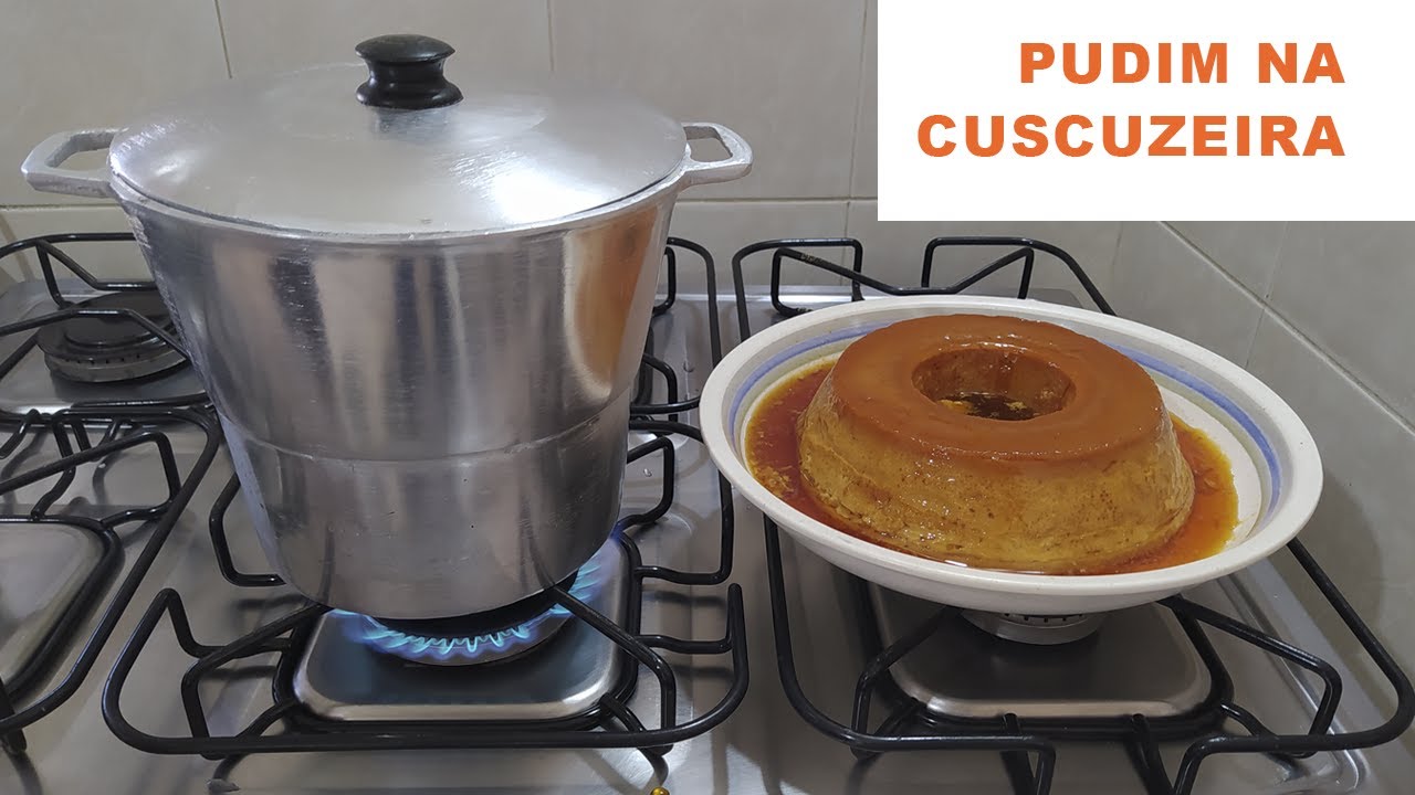 🔴 PUDIM NA CUSCUZEIRA! 😱ECONOMIZE GÁS 😱( pudim assado na boca do fogão !!!)🤗💕