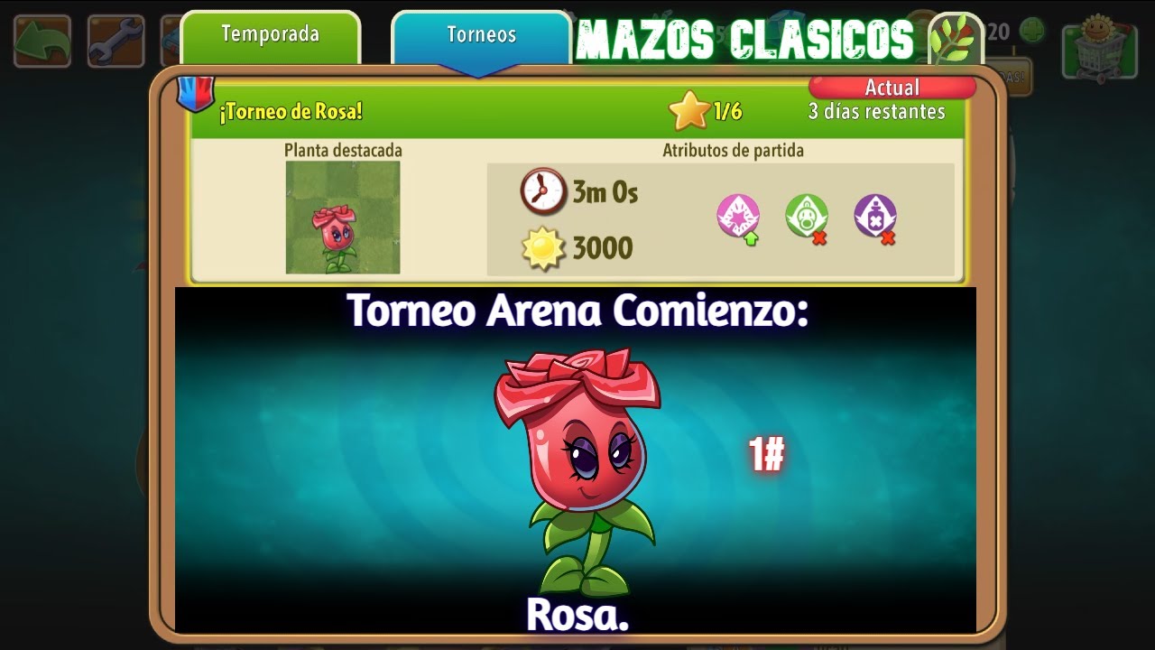 PVZ 2 [Torneo Arena Comienzo: Rosa]