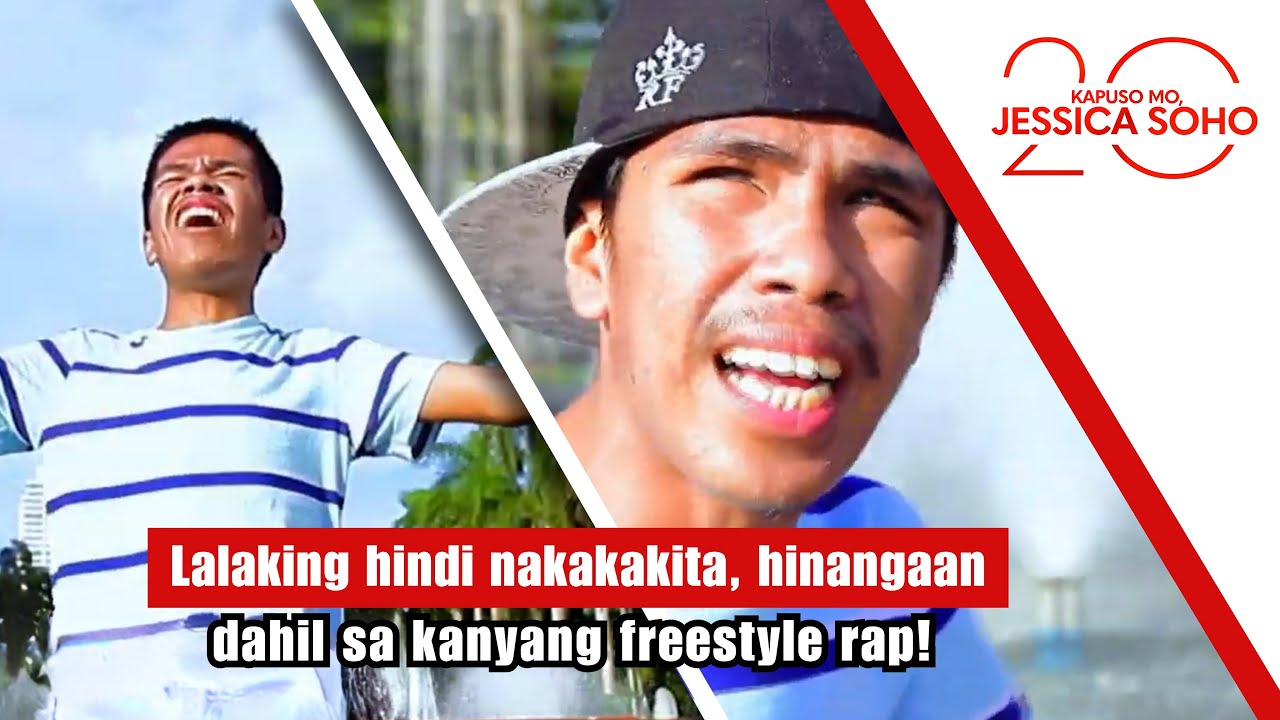 Lalaking hindi nakakakita, hinangaan dahil sa kanyang freestyle rap! | Kapuso Mo, Jessica Soho