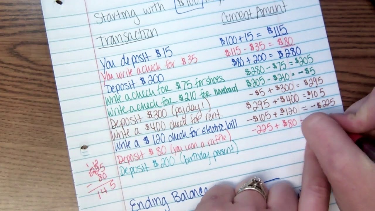 Balancing Your Checkbook