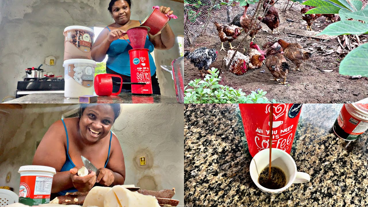 NOSSA ROTINA SIMPLES NA ROÇA🌺MUITA CHUVA FIZEMOS O  CERCADO FICOU INCRÍVEL cARNE ASSADA NA PANELA