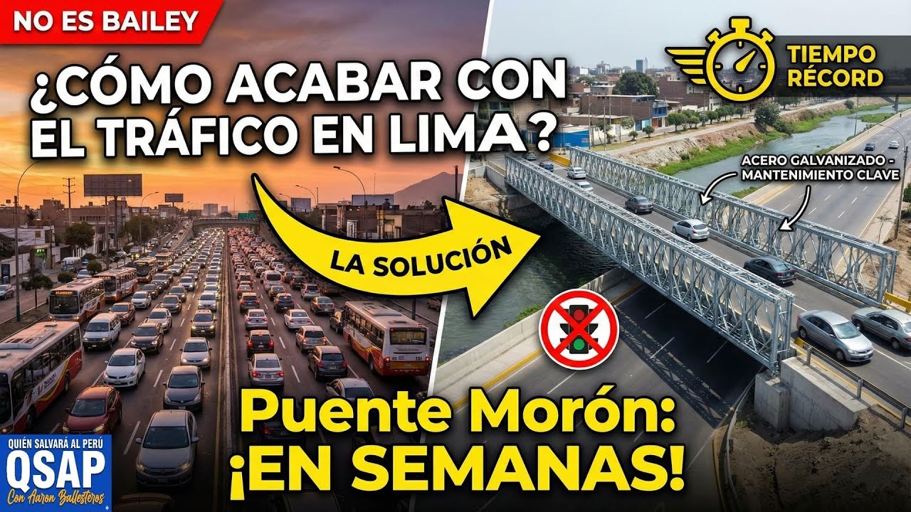 ¿Cómo acabar con el tráfico de Lima? El Puente Morón y la tecnología modular que se arma en semanas