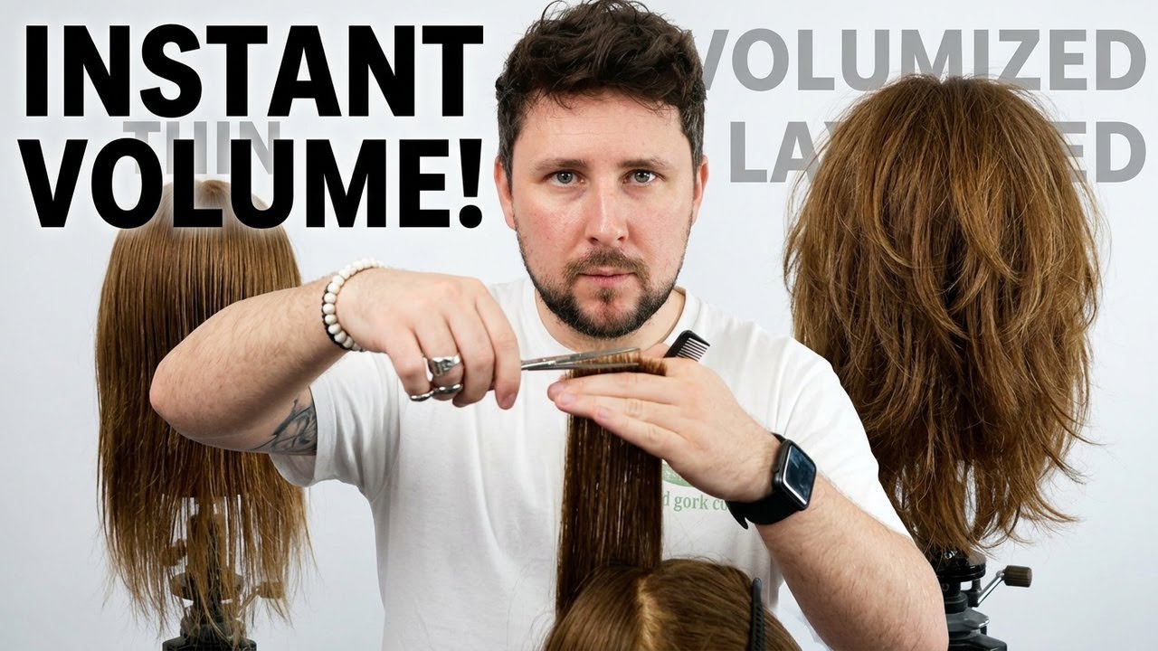 The BEST Haircut for THIN FINE HAIR How To LAYER fine hair