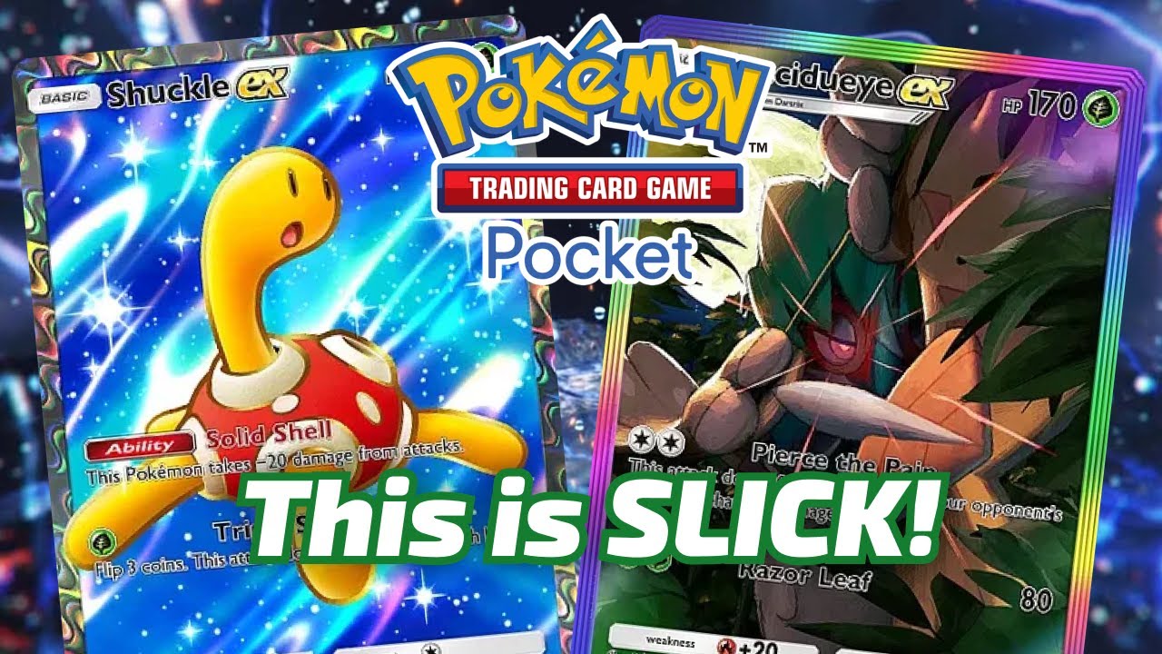 I was WRONG about Shuckle EX! Decidueye EX Shuckle EX is SLICK! | Pokémon TCG Pocket Deck Highlight