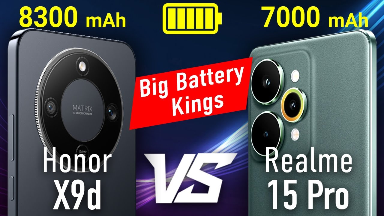 Honor X9d vs Realme 15 Pro &ndash; Huge Batteries, Big Power! 🔋⚡