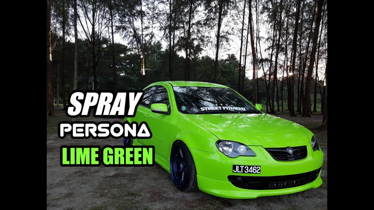 Persona spray colour lime green