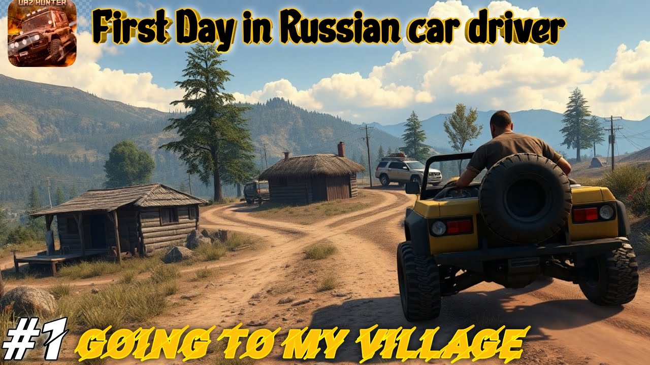 First day in Russian car driver gameplay video episode 1