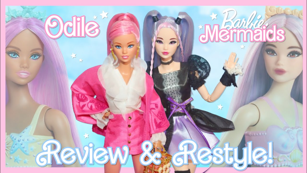 Barbie Odile Mermaids (Millie & Daya included!) 2024 💙 Review & Restyle!
