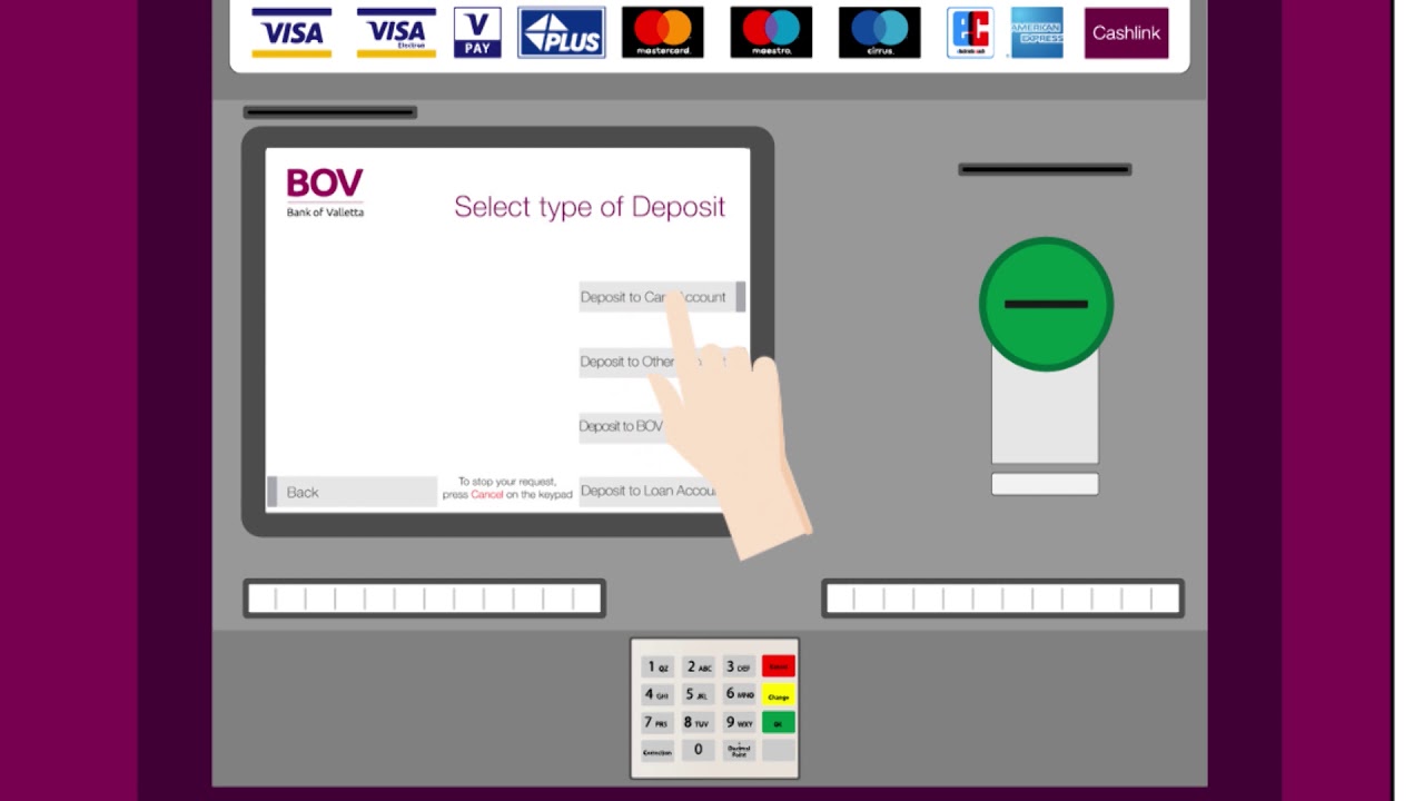 Watch how you can deposit cash in an ATM
