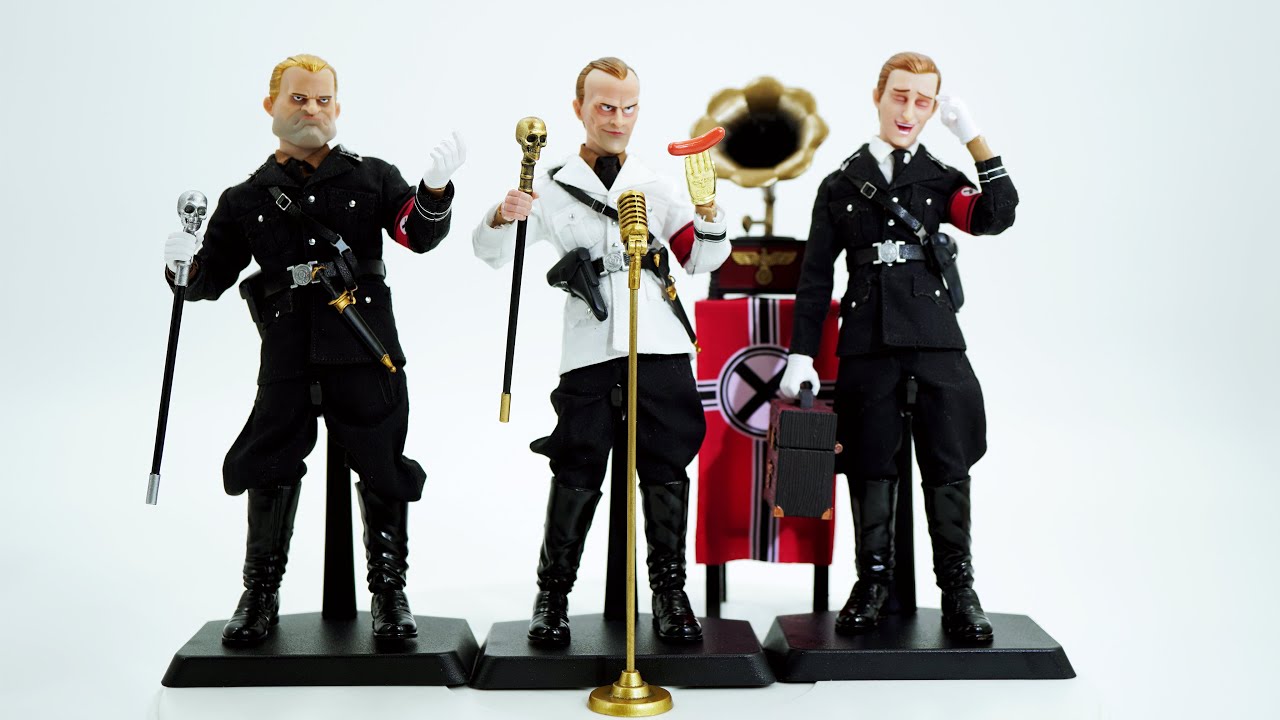 24K黄金左手！优雅男与自恋狂！【武哥分享】POPCOSTUME大头兵系列第四弹《优雅的恶魔》 搞笑 德军 二战 1/12可动人偶