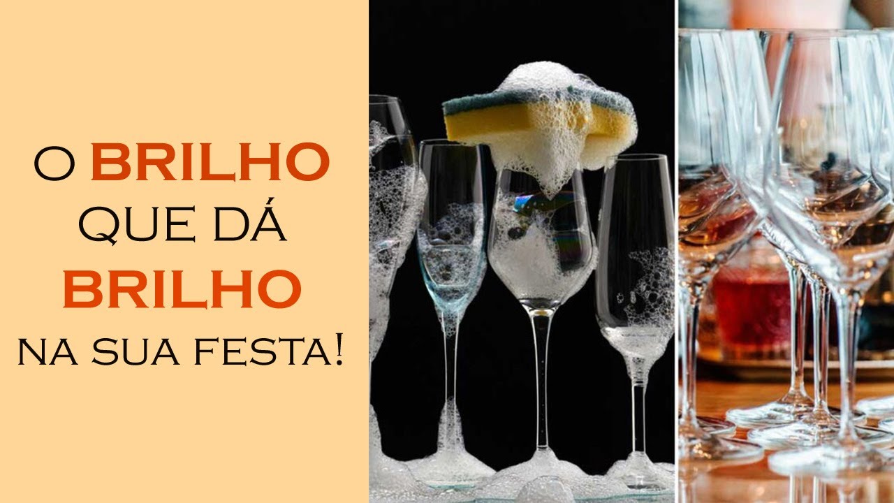 Como deixar suas TAÇAS DE CRISTAL e de VIDROS BRILHANTES!