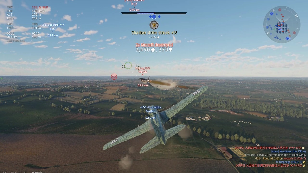 War Thunder; G.55S; A relaxing battle that I survived without taking any damage; Air Arcade