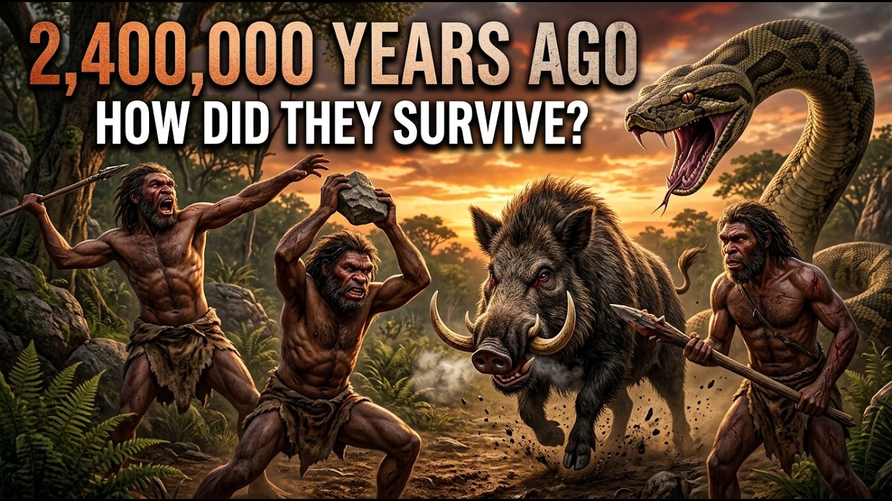 Life 2.4 Million Years Ago — Three Men. No major Weapons. No Rules. Only Survival.